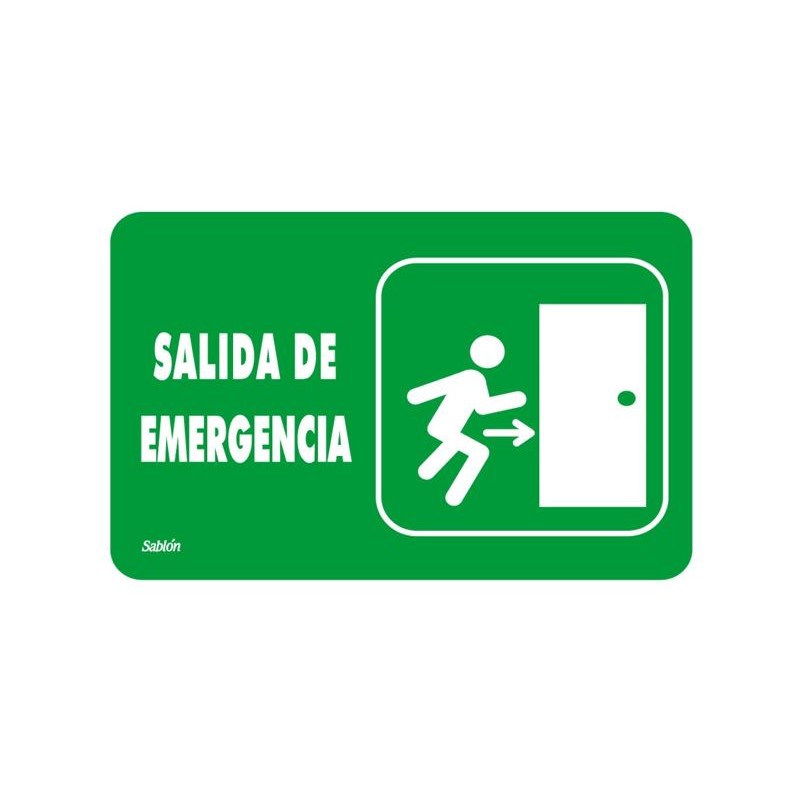 Señal Evacuación Salida emergencia EV73