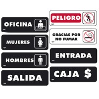 Señales de placa 23x7.5 cm