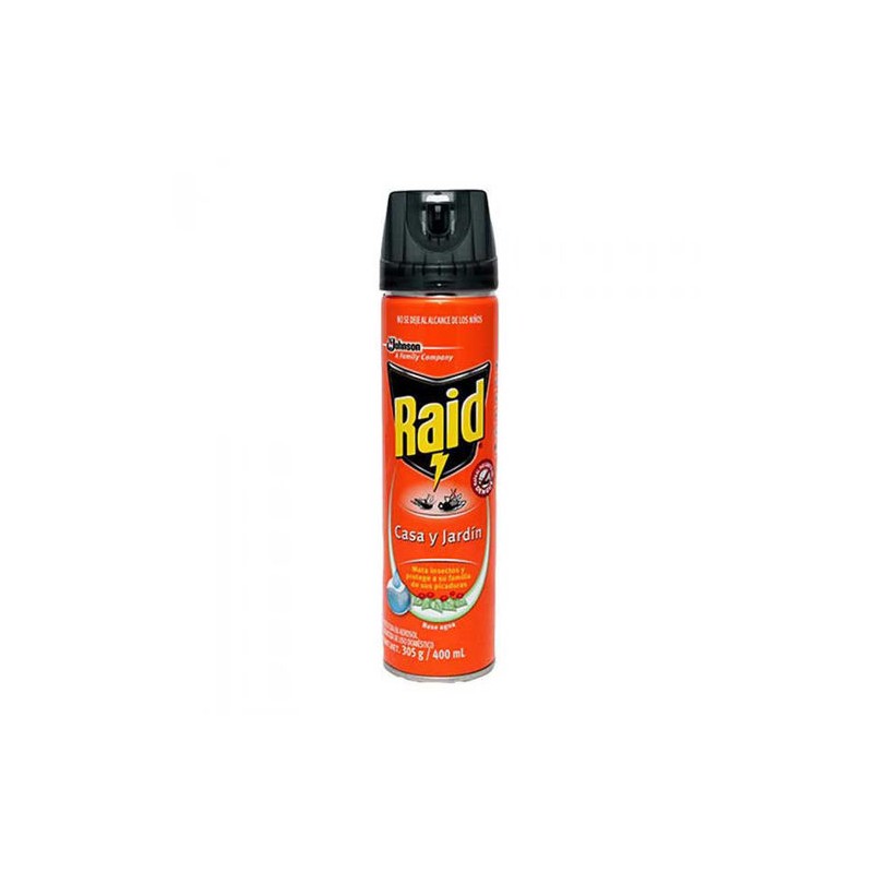 INSECTICIDA RAID CASA Y JARDIN 400ML.