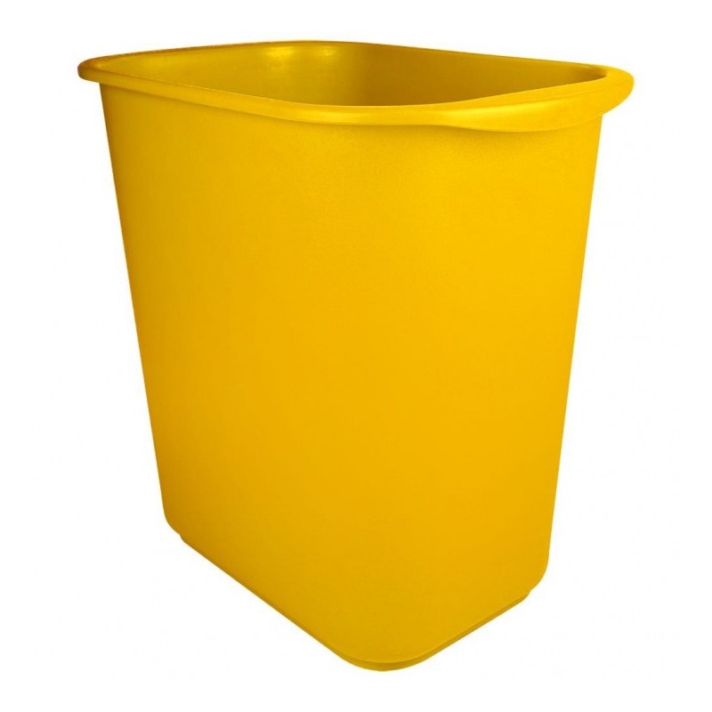 CESTO AMARILLO RECTANGULAR 13L