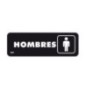 SEÑAL PLACA 22.8X15.2 CM BAÑOS HOMBRES