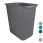 CESTO COLOR PARA BASURA RECTANGULAR 14L