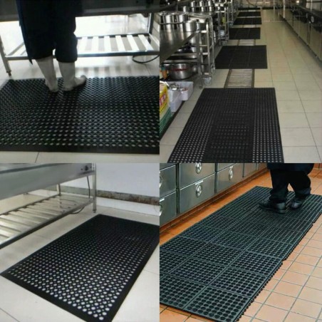 Tapete Antifatiga Negro 90cm X 150cm - EUZKOLA