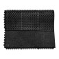 Tapete antifatiga negro sólido 90x90 - Euzko