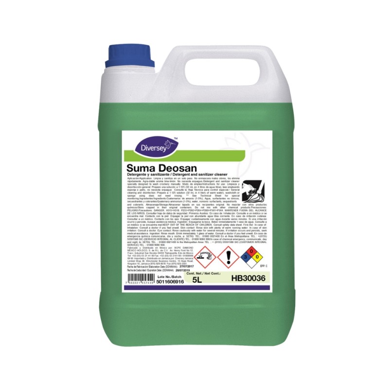 Suma Deosan Detergente y Sanitizante 2 En 1 De 5L - DIVERSEY