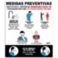 Póster lamina prevenir coronavirus 40 x 34 cm